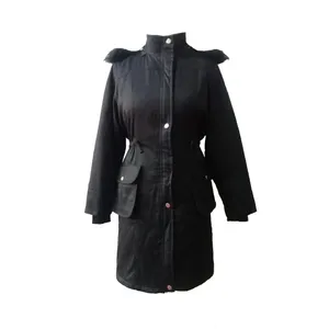 کاپشن زنانه مدل کلاه خزدار پرستو