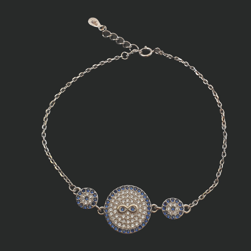 دستبند نقره زنانه مدل B77 دستبند نقره زنانه مدل B77