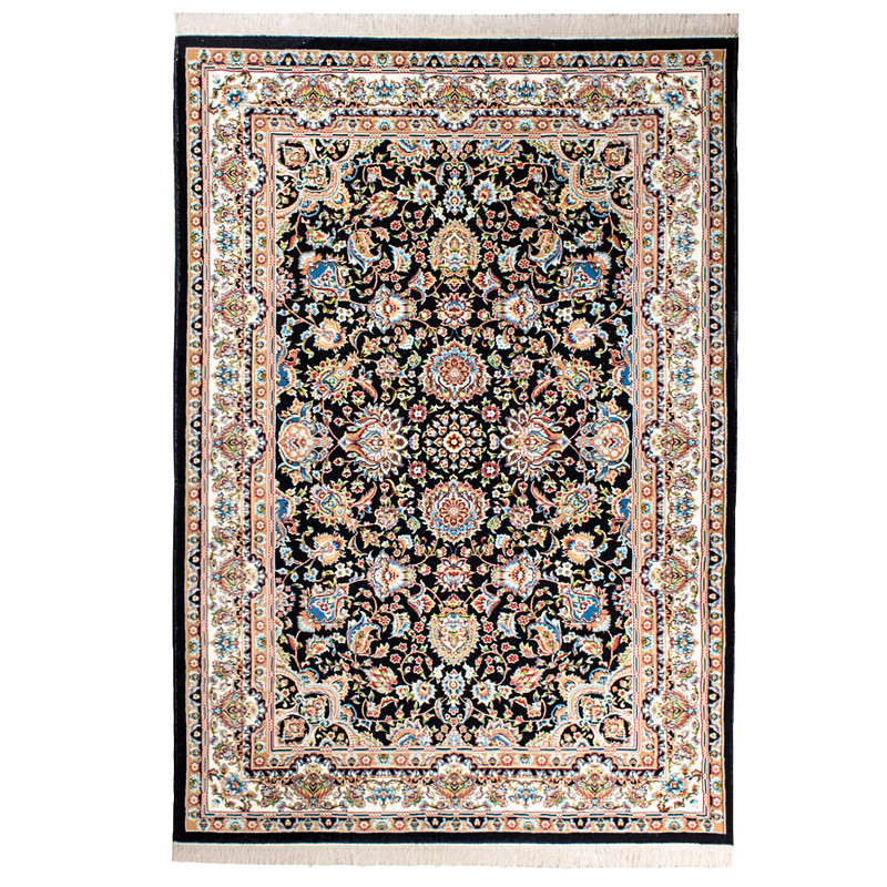 فرش ماشینی سهند کد VF17.DB زمینه سرمه ای