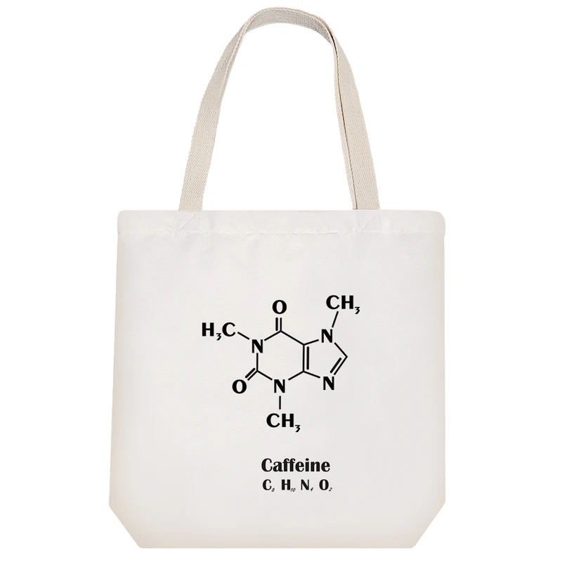 ساک خرید خندالو مدل فرمول شیمیایی کافئین coffeine کد 3039