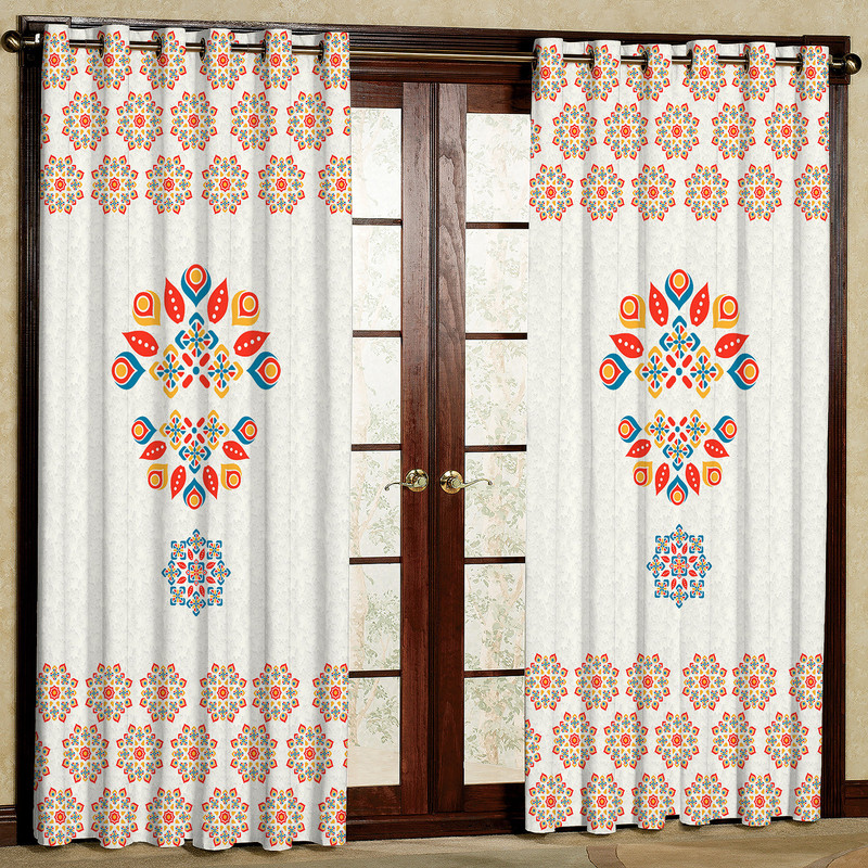 پرده مدل مخمل پانچی کد 1978T2 سایز 200x140 سانتی متر