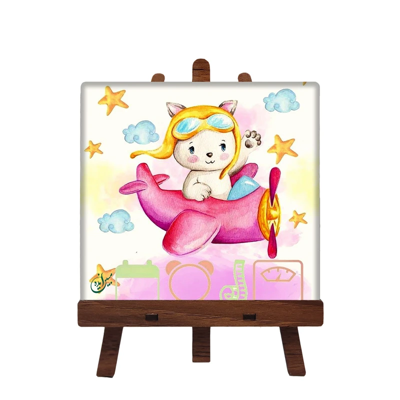 کاشی مبین ایده مدل کارتونی ch10 کد 1111 به همراه پایه