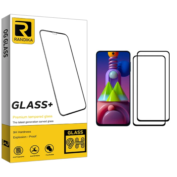 محافظ صفحه نمایش راندیکا مدل GLD مناسب برای گوشی موبایل سامسونگ Galaxy M51 بسته دو عددی