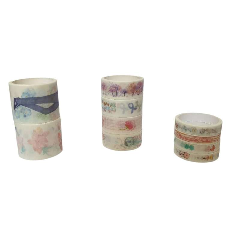 چسب نواری مدل واشی کد 08 عرض 3 سانتی متر بسته 10 عددی