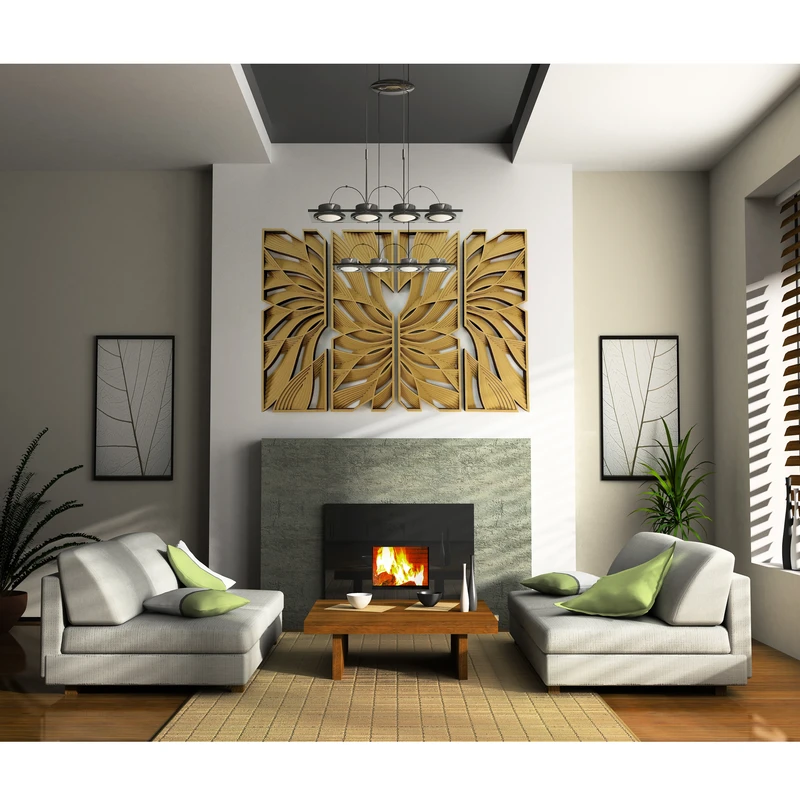 دیوار کوب مدل برجسته کد 3D-180x120 مجموعه 4 عددی