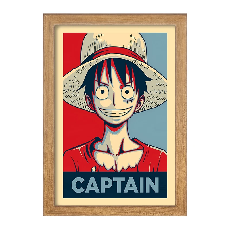 تابلو خندالو مدل لوفی انیمه وان پیس (One Piece) کد F6458