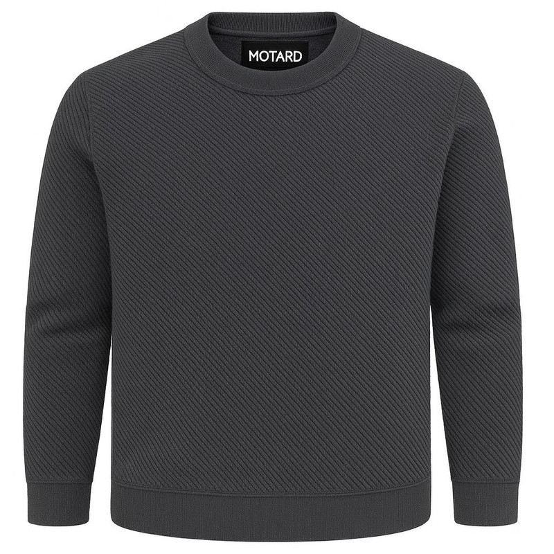 پلیور یقه گرد مردانه موتارد مدل کج راه