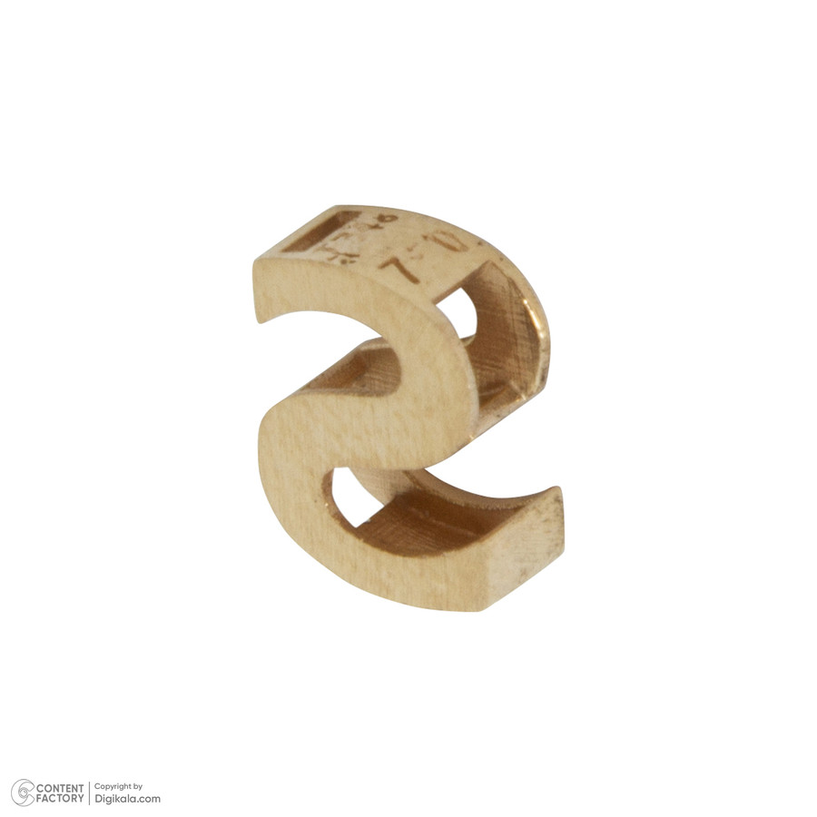 آویز گردنبند طلا 18 عیار زنانه گنجینه هنر خوش نشین مدل حرف S