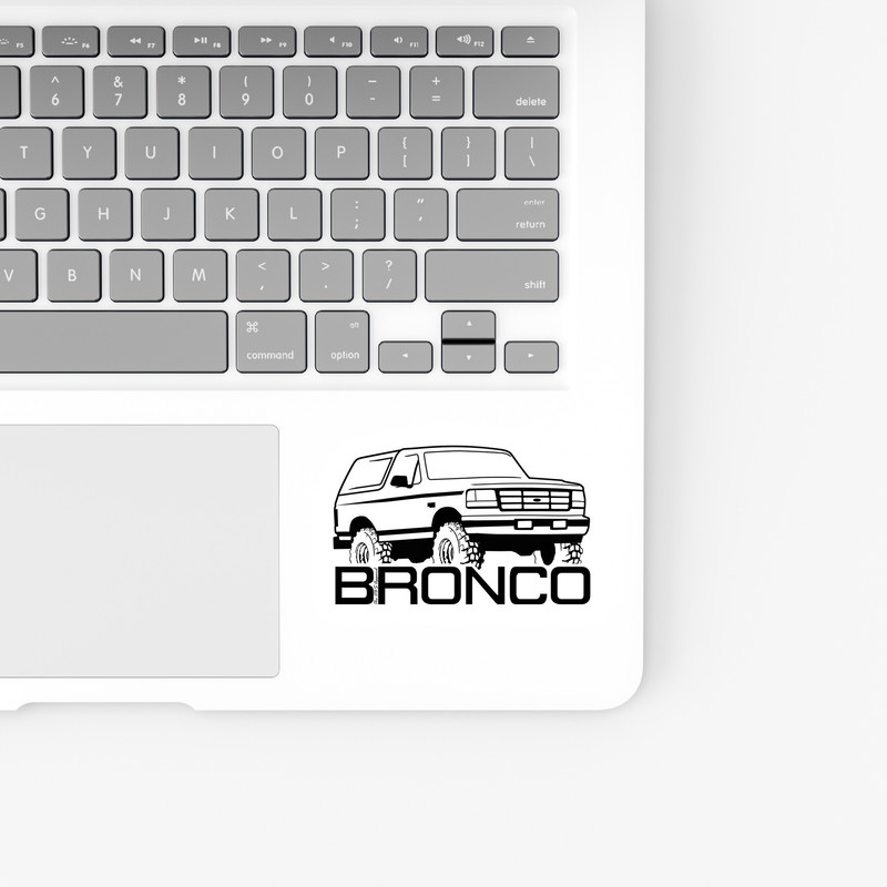 استیکر لپ تاپ و موبایل بووم طرح ماشین مدل Bronco1992 کد UV060