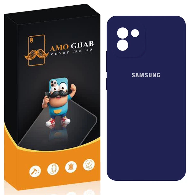 کاور عمو قاب مدل سیلیکونی پاک کنی ORG مناسب برای گوشی موبایل سامسونگ Galaxy A03