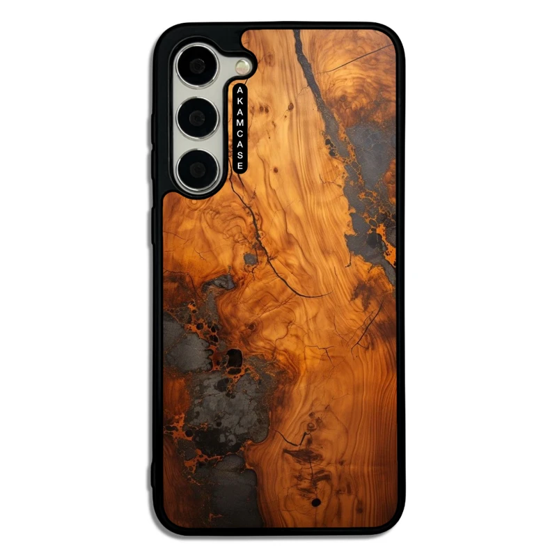 کاور آکام مدل AMC-WSGS23P-WOOD-15 مناسب برای گوشی موبایل سامسونگ Galaxy S23 Plus