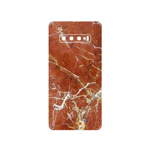 MAHOOT Red Marble Cover Sticker for Samsung Galaxy S10 Plus
