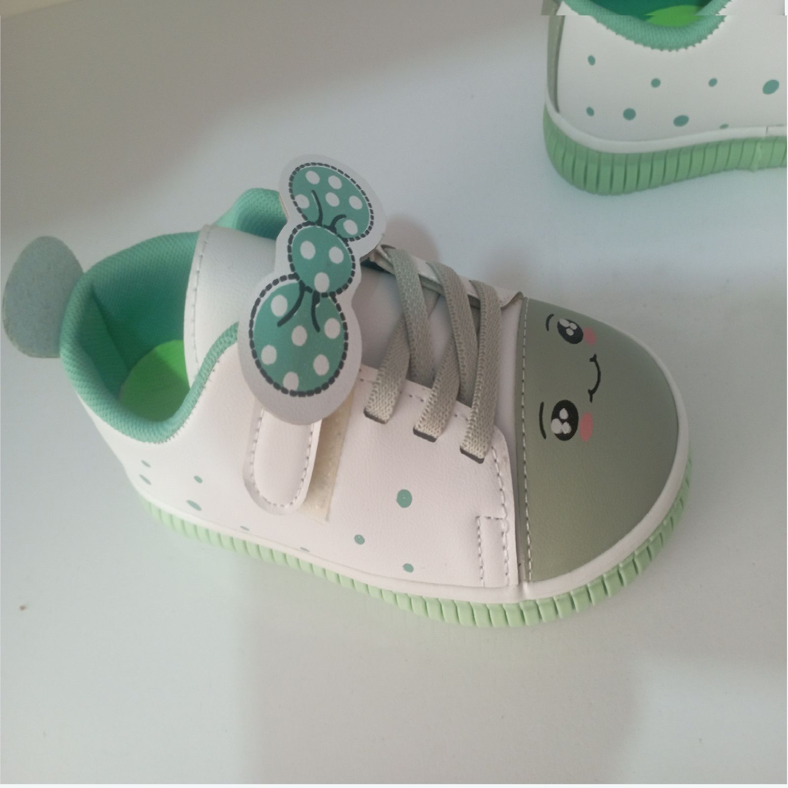  کفش راحتی بچگانه مدل پاپیونی کد 09 رنگ سبز  -  - 2