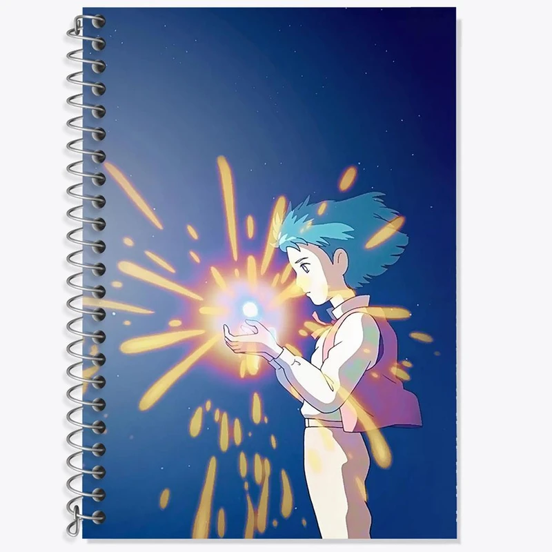 دفتر زبان 50 برگ خندالو مدل سه خط طرح سوفی انیمه قلعه متحرک هاول کد 12890