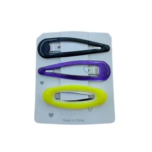 گیره مو دخترانه مدل تق تقی کد 0380 مجموعه 3 عددی