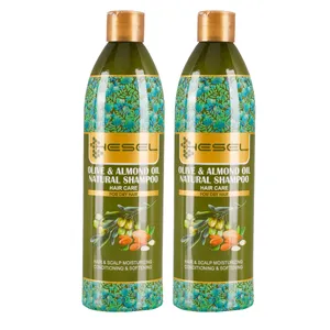 شامپو مو هسل مدل  Olive & Almond oil وزن 400 گرم مجموعه 2 عددی