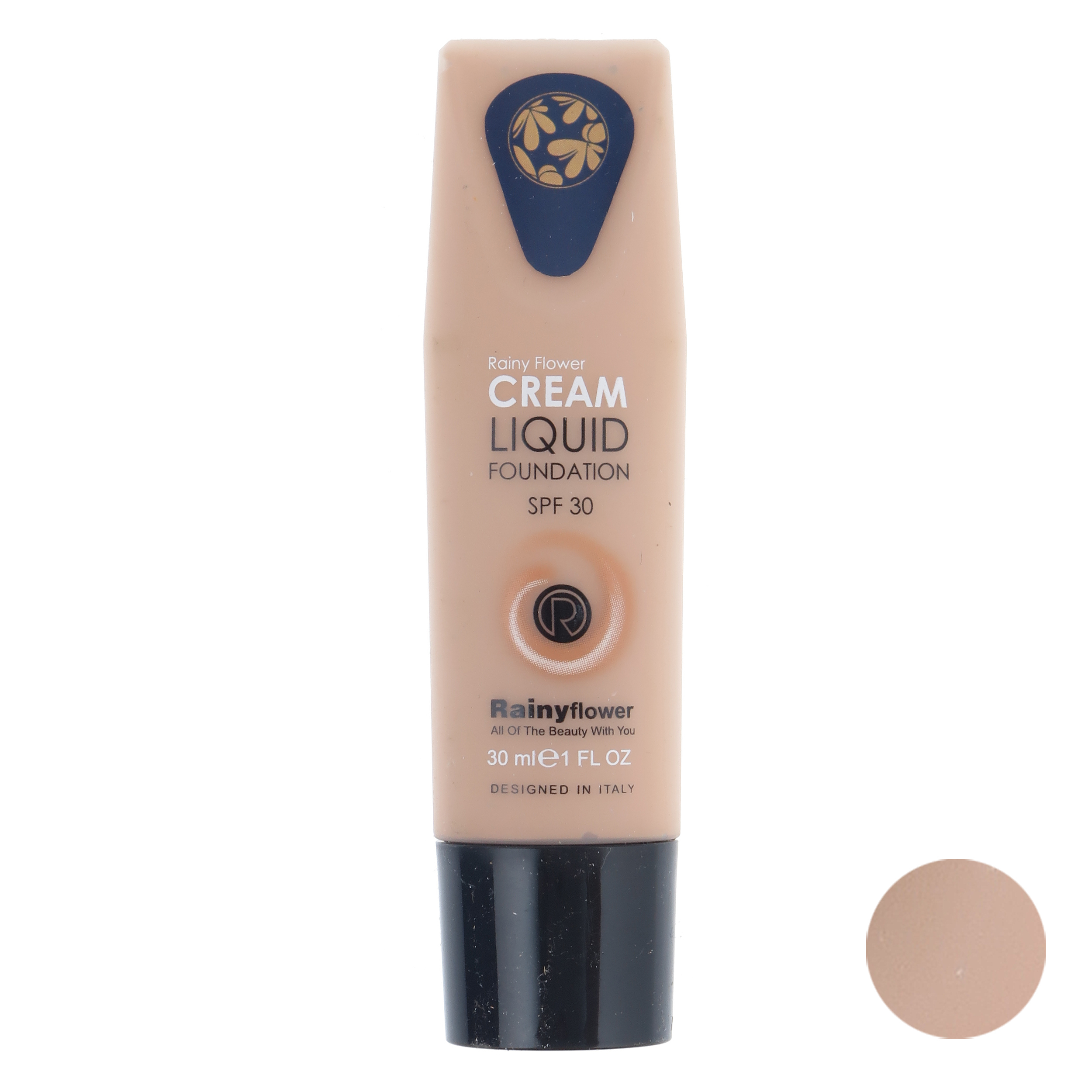 کرم پودر رینی فلاور مدل FOUNDATION شماره 01  حجم 30 میلی لیتر