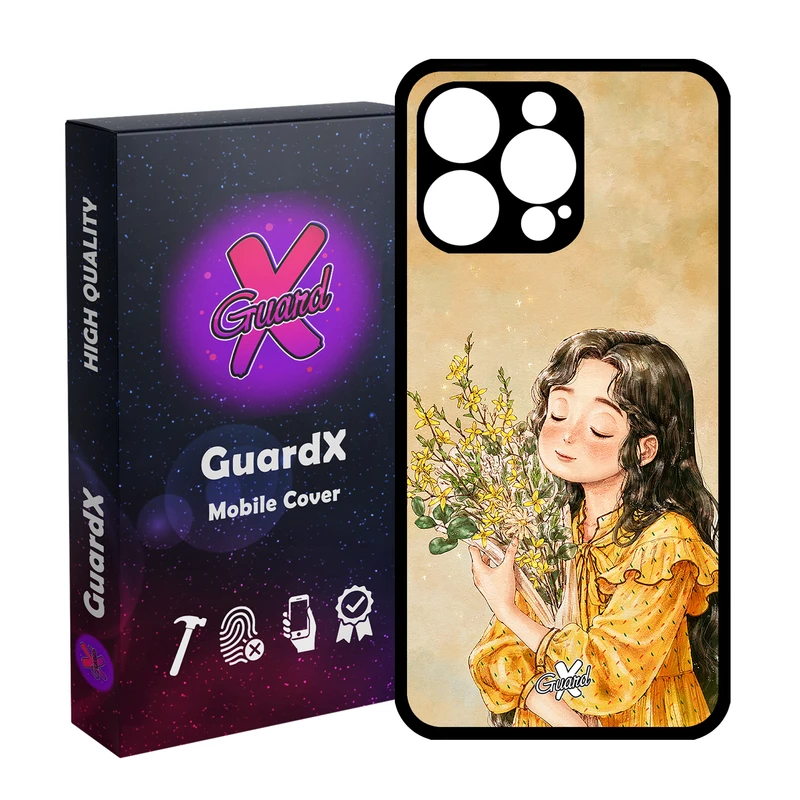 کاور گارد ایکس طرح دختر مدل قاب Glass10232 مناسب برای گوشی موبایل اپل iPhone 15 Pro Max