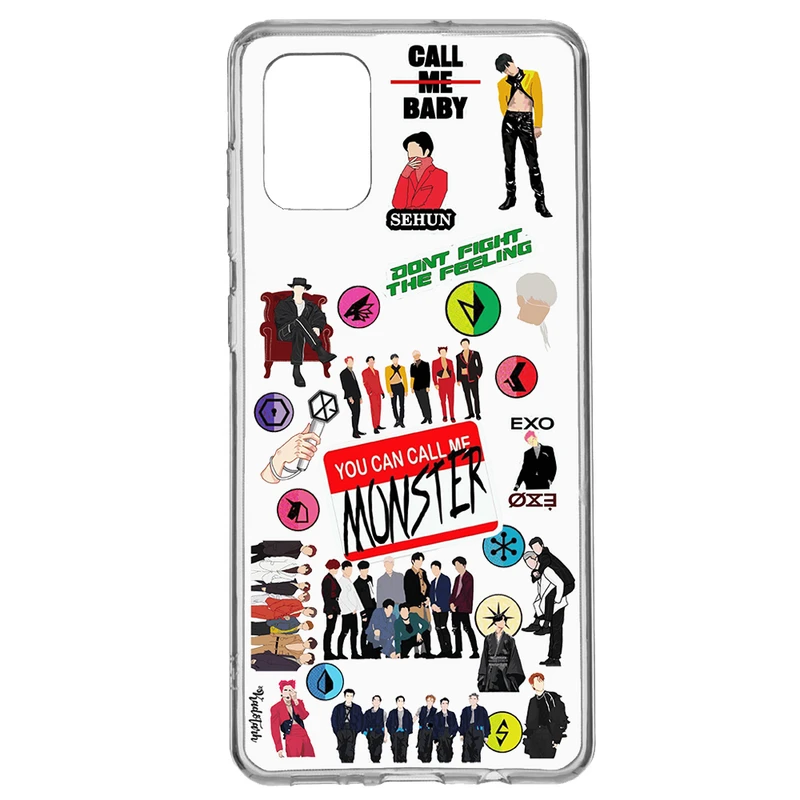 کاور طرح EXO مناسب برای گوشی موبایل سامسونگ Galaxy A71 