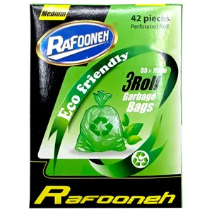 کیسه زباله رافونه مدل MED100-3R مجموعه 3 عددی