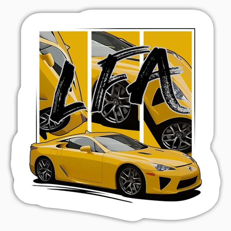 استیکر لپ تاپ و موبایل بووم طرح ماشین مدل Lexus LFA کد KT67