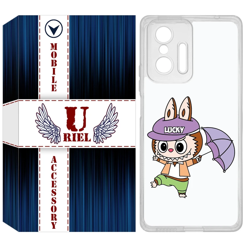 کاور یوریل مدل Clear کد 125 طرح لبوبو Labubu مناسب برای گوشی موبایل شیائومی 11T / 11T Pro