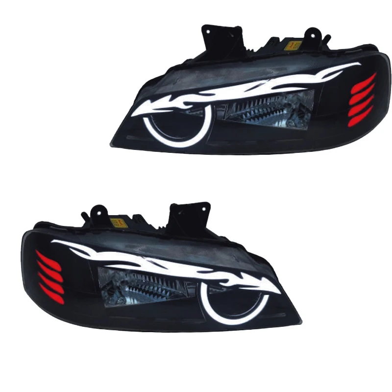 چراغ جلو خودرو گروه پژوهش صنعت مدرن مدل Angry-W مناسب برای پژو پارس بسته دو عددی