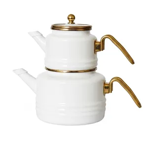 ست کتری و قوری آلو مدل EMAYE_1 گنجایش کتری 2.1 لیتر . گنجایش قوری 1.1 لیتر