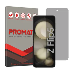 Promate Resistant model privacy screen protector suitable for Samsung Galaxy Z Flip5 mobile phone