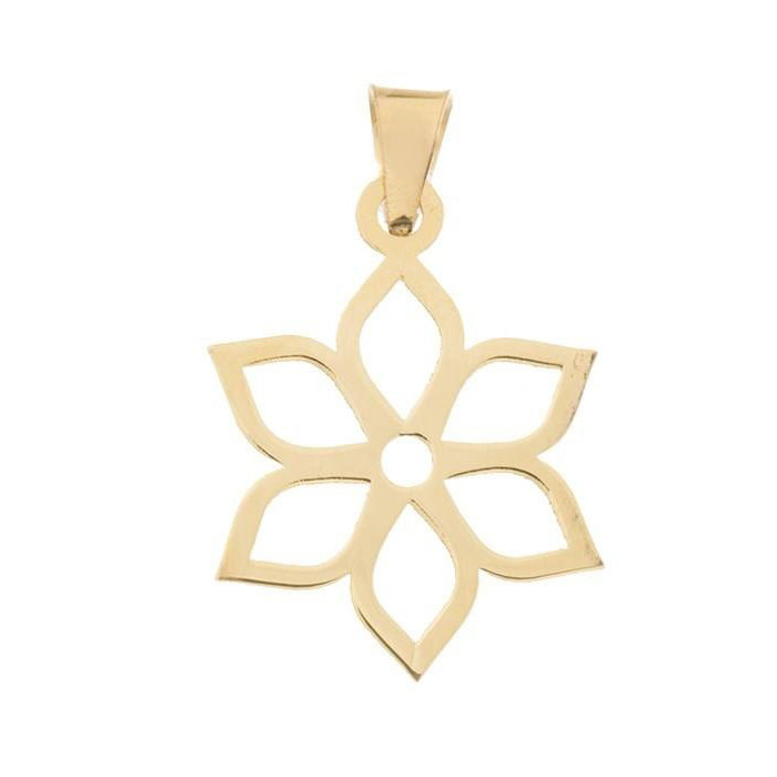 نیم ست طلا 18 عیار زنانه مدل گل کد GH6342