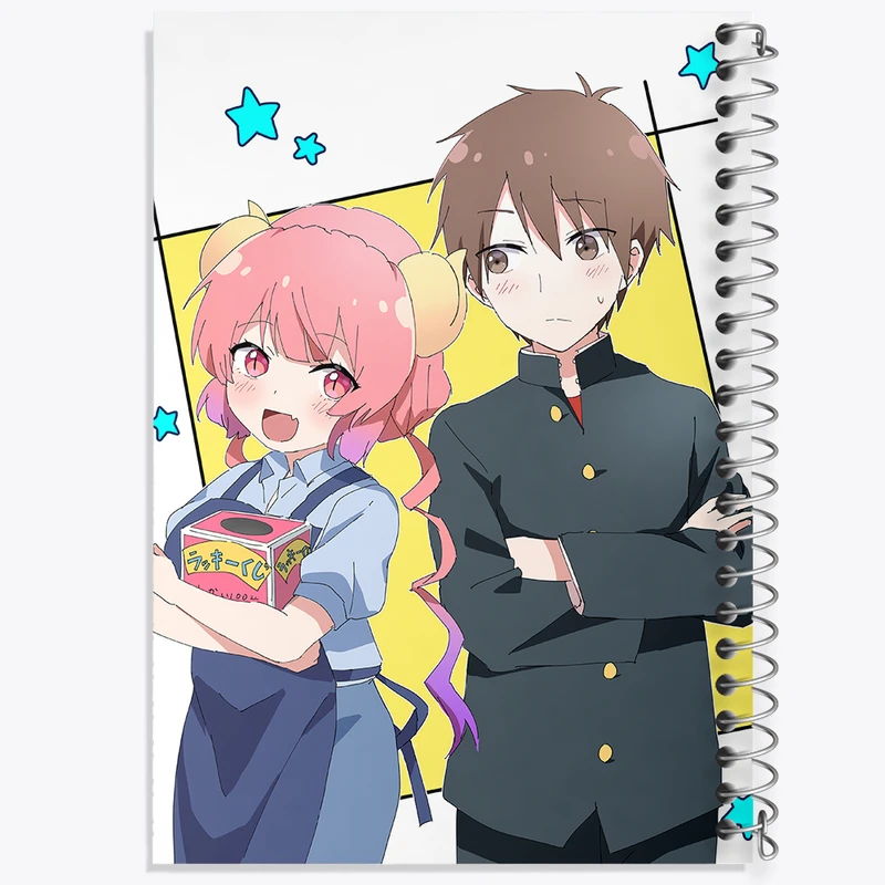 دفتر مشق 50 برگ خندالو طرح ایلولو و آیدا انیمه اژدهای خدمتکار کوبایاشی کد 36297