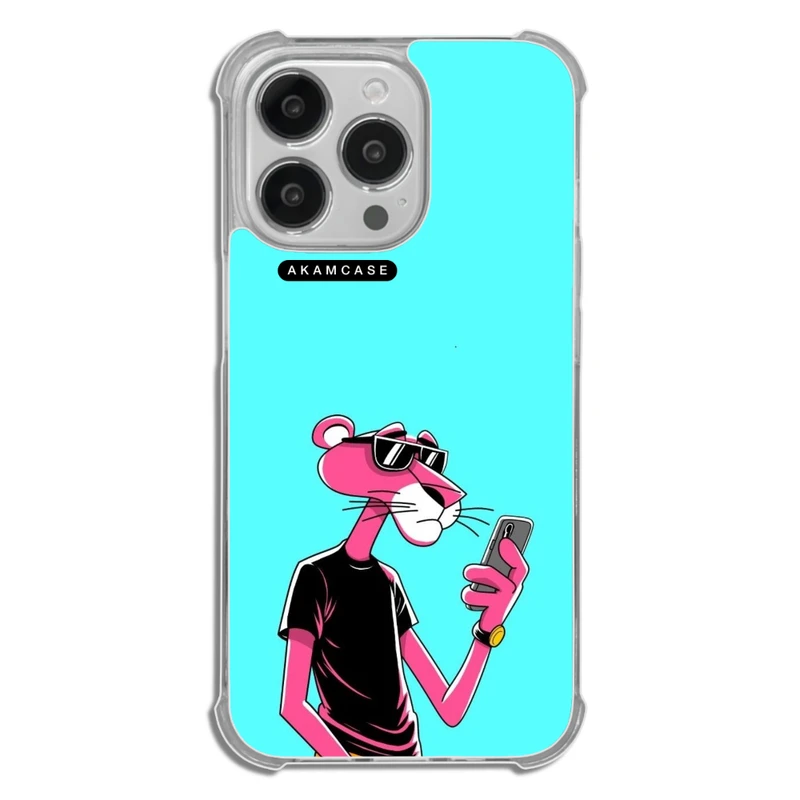 کاور آکام مدل AMC-WTA13PRO-PINK PANTHER1 مناسب برای گوشی موبایل اپل iPhone 13 Pro