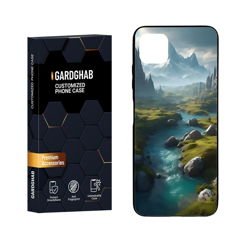 کاور گارد قاب مدل دور ژله ای هنری مناسب برای گوشی موبایل سامسونگ Galaxy A22 5G