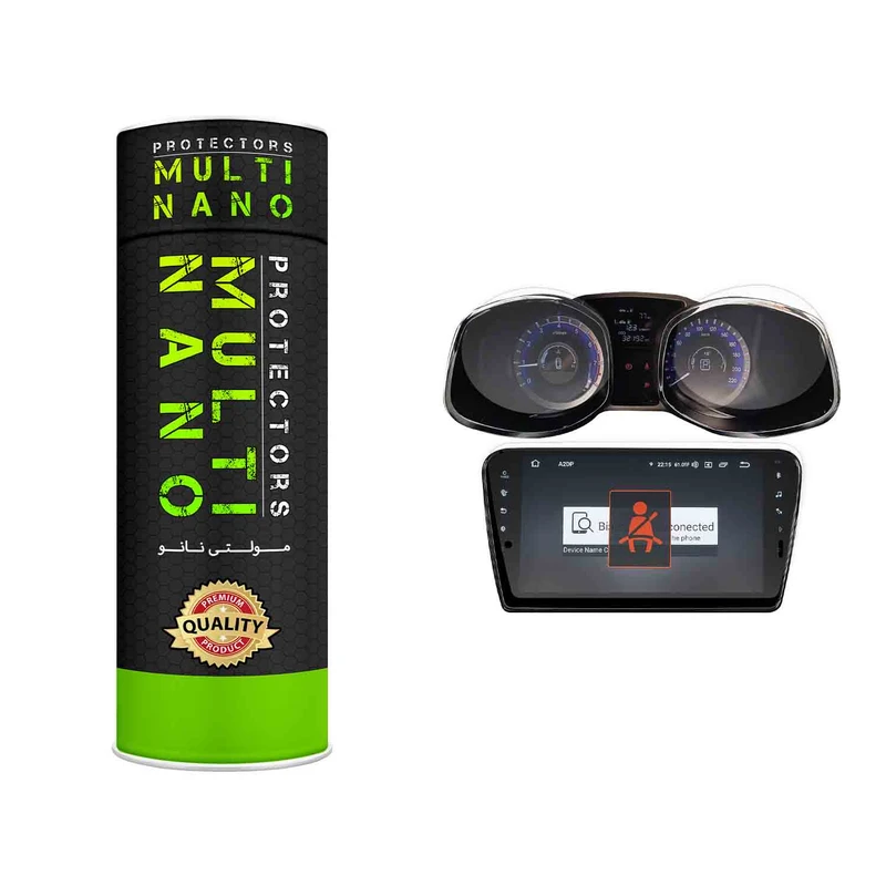 محافظ صفحه نمایش آنتی رفلکس مانیتور خودرو مولتی نانو مدل X-SBT مناسب برای جک S5 به همراه محافظ صفحه کیلومتر