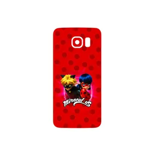 MAHOOT Ladybug and Cat Noir Cover Sticker for Samsung Galaxy S6