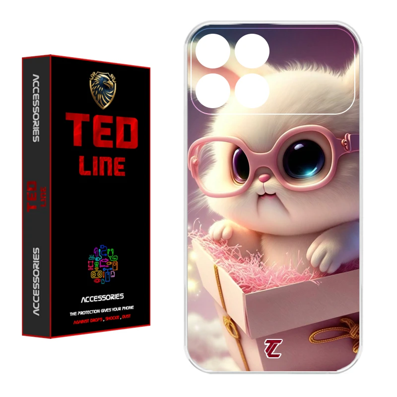 کاور تد لاین طرح خرگوش کد 1111 مناسب برای گوشی موبایل شیائومی Poco X6 Pro