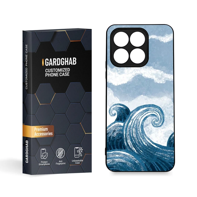 کاور گارد قاب مدل دور ژله ای  ساده مناسب برای گوشی موبایل  آنر X8a 4G