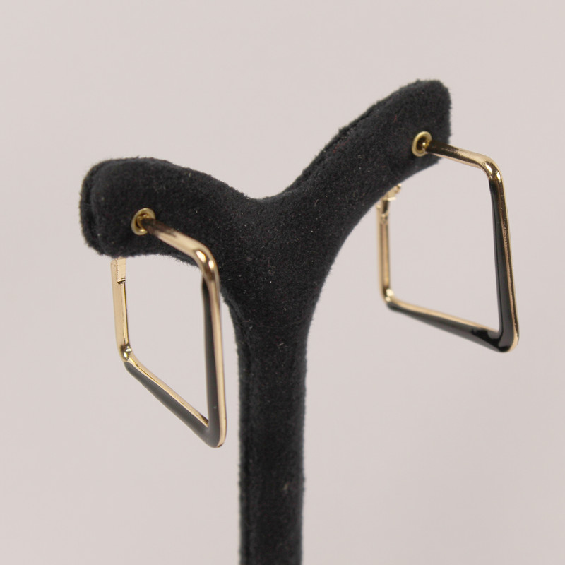 گوشواره زنانه مدل حلقه ای مربع کد 02