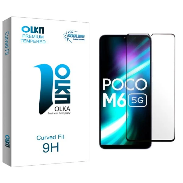 محافظ صفحه نمایش شیشه ای کولینگ مدل Olka مناسب برای گوشی موبایل شیائومی Poco M6