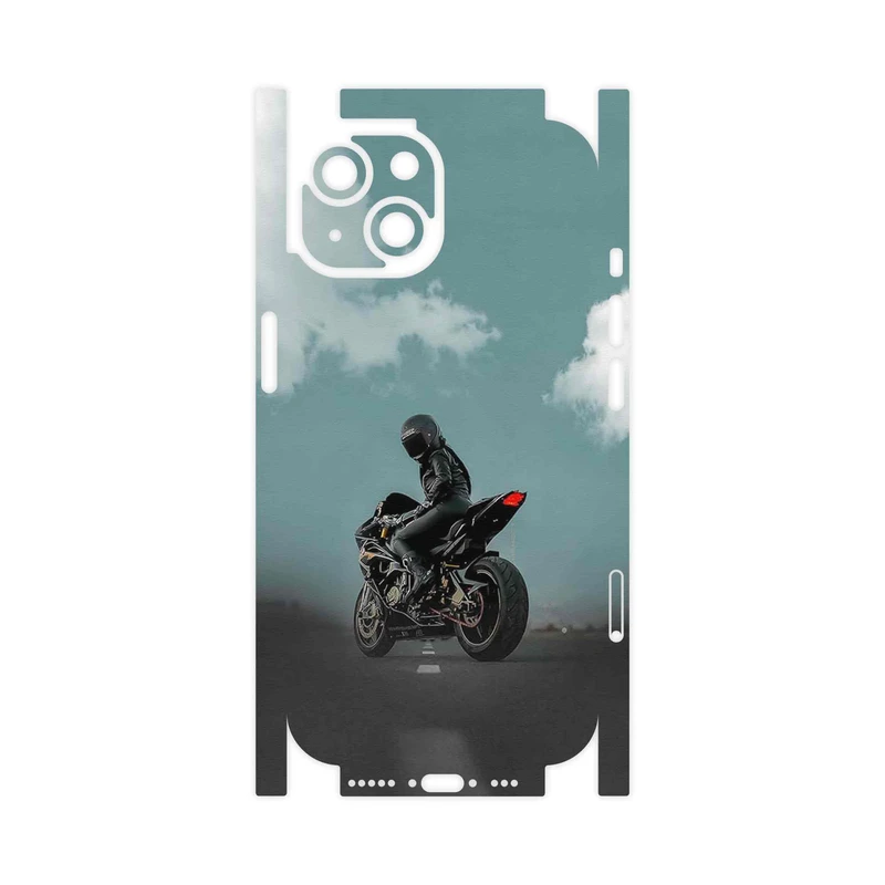 برچسب پوششی ماهوت مدل Motorcycling-FullSkin مناسب برای گوشی موبایل اپل iPhone 15