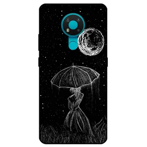 Megafone Girl and Moon 1369 Cover For Nokia 3.4