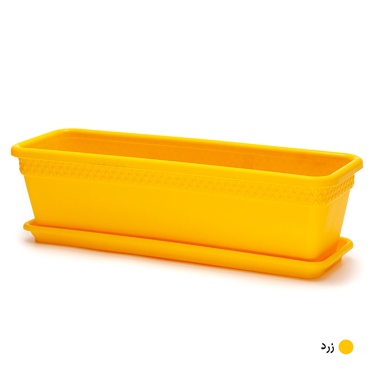 گلدان مدل پلاستیکی مستطیلی کد 606