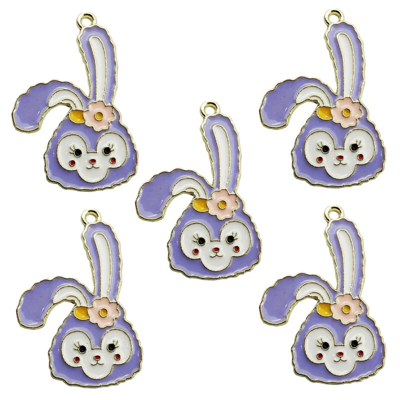 آویز گردنبند دخترانه مدل خرگوش گل به سر کد 1-55 آویز گردنبند دخترانه مدل خرگوش گل به سر کد 1-55