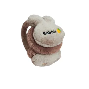 گوش گیر زمستانی دخترانه مدل Rabbit رنگ پوست پیازی