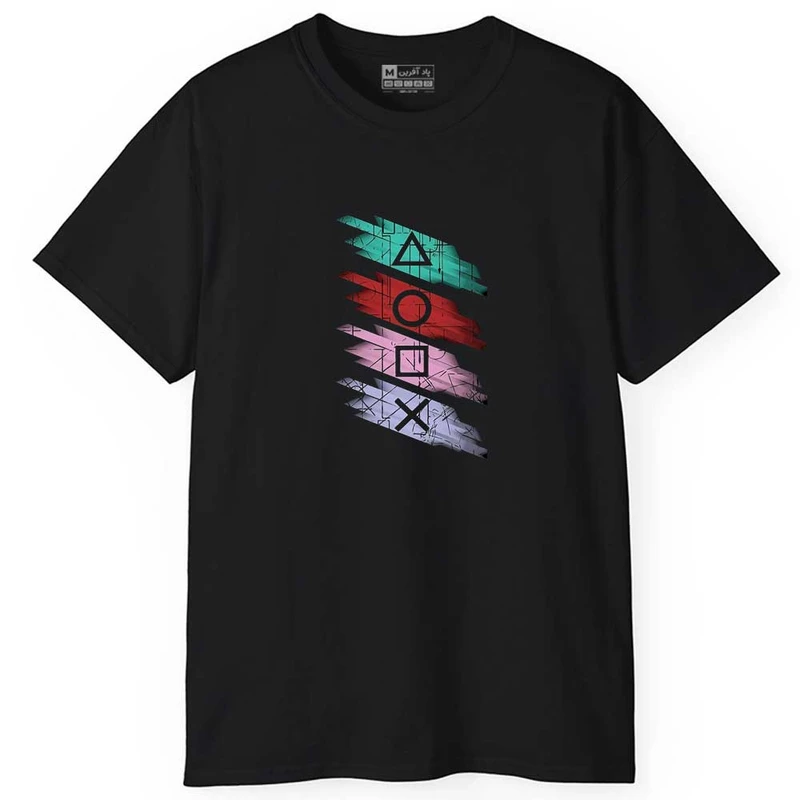 تی شرت آستین کوتاه مردانه پاد آفرین مدل اسپرت طرح گیم گیمینگ کد 01056