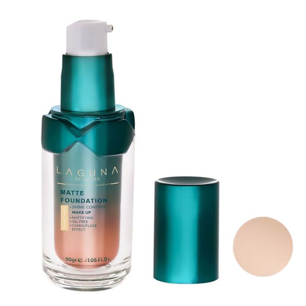 کرم پودر مایع لاگونا مدل MATTE شماره LMF06 مناسب برای پوست چرب و مختلط وزن 30 گرم