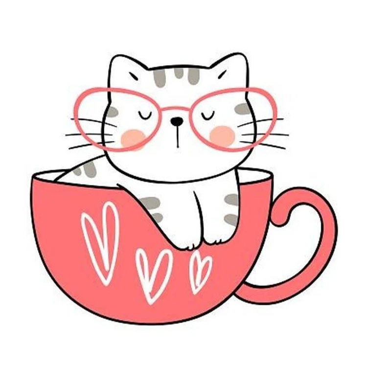 استیکر پارچه و لباس پاد آفرین مدل گربه گیوت کد 615