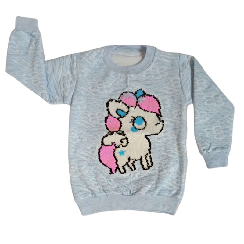 سویشرت دخترانه مدل یونیکورن