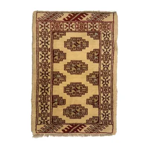 فرش دستباف نیم متری مدل ترکمن کد Nkp/stp6