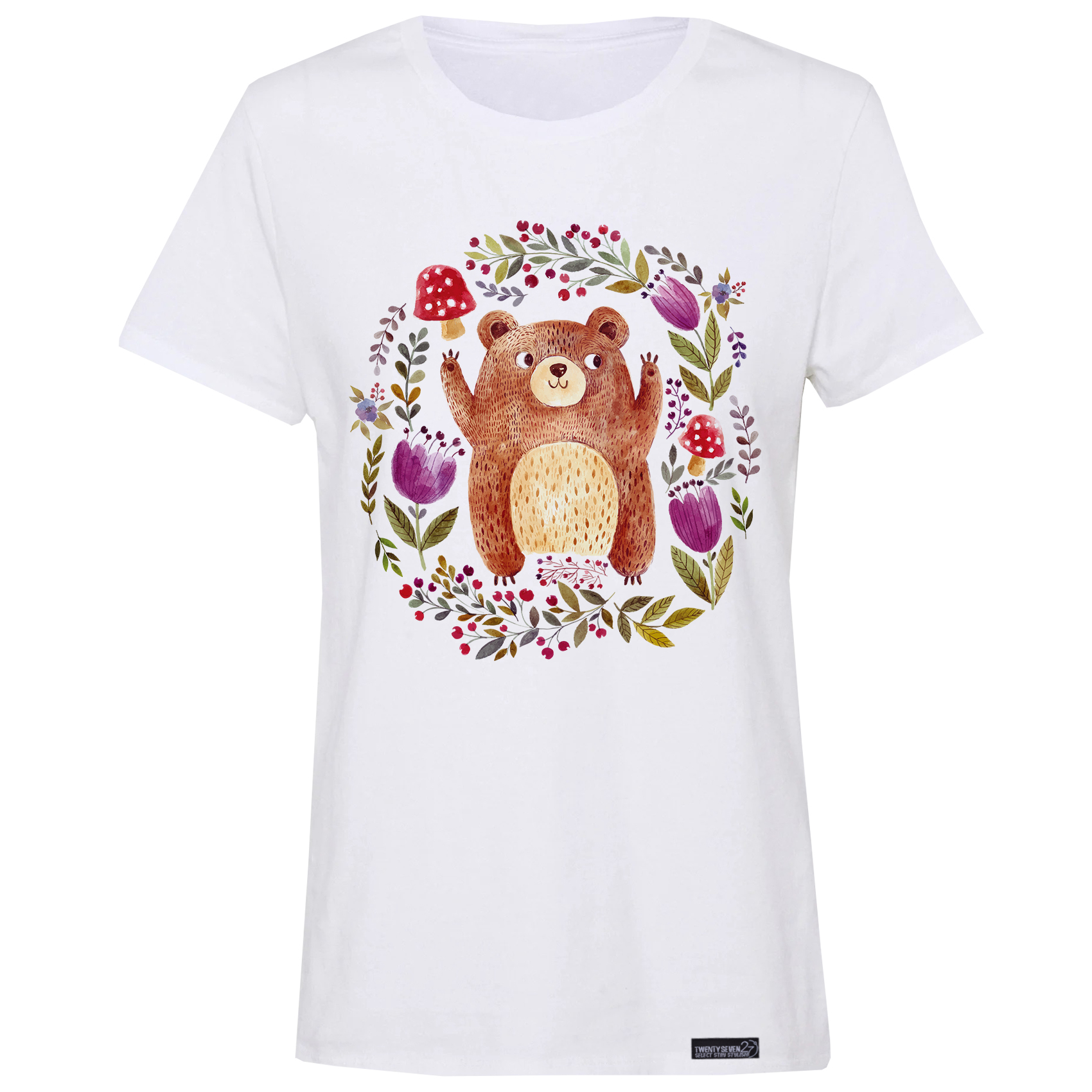 تی شرت آستین کوتاه زنانه 27 مدل خرس کد WN1088